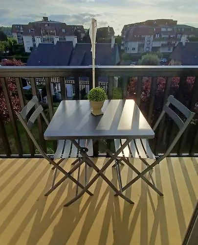 Apartamento T2 Cosy/balcon Sud Ouest/300m-mer/villers Sur